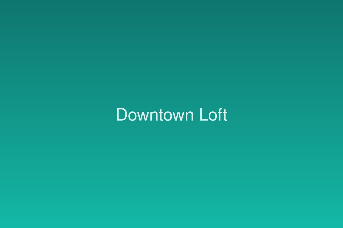 Downtown Loft With Skyline Views
